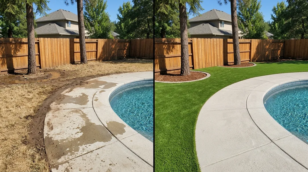 Result artificial grass installation in Medford - Medford Artificial Grass Installation