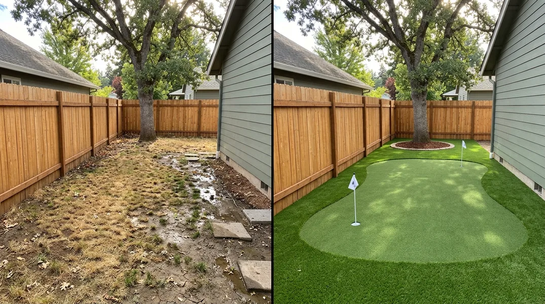 Result artificial grass installation in Medford - Medford Artificial Grass Installation